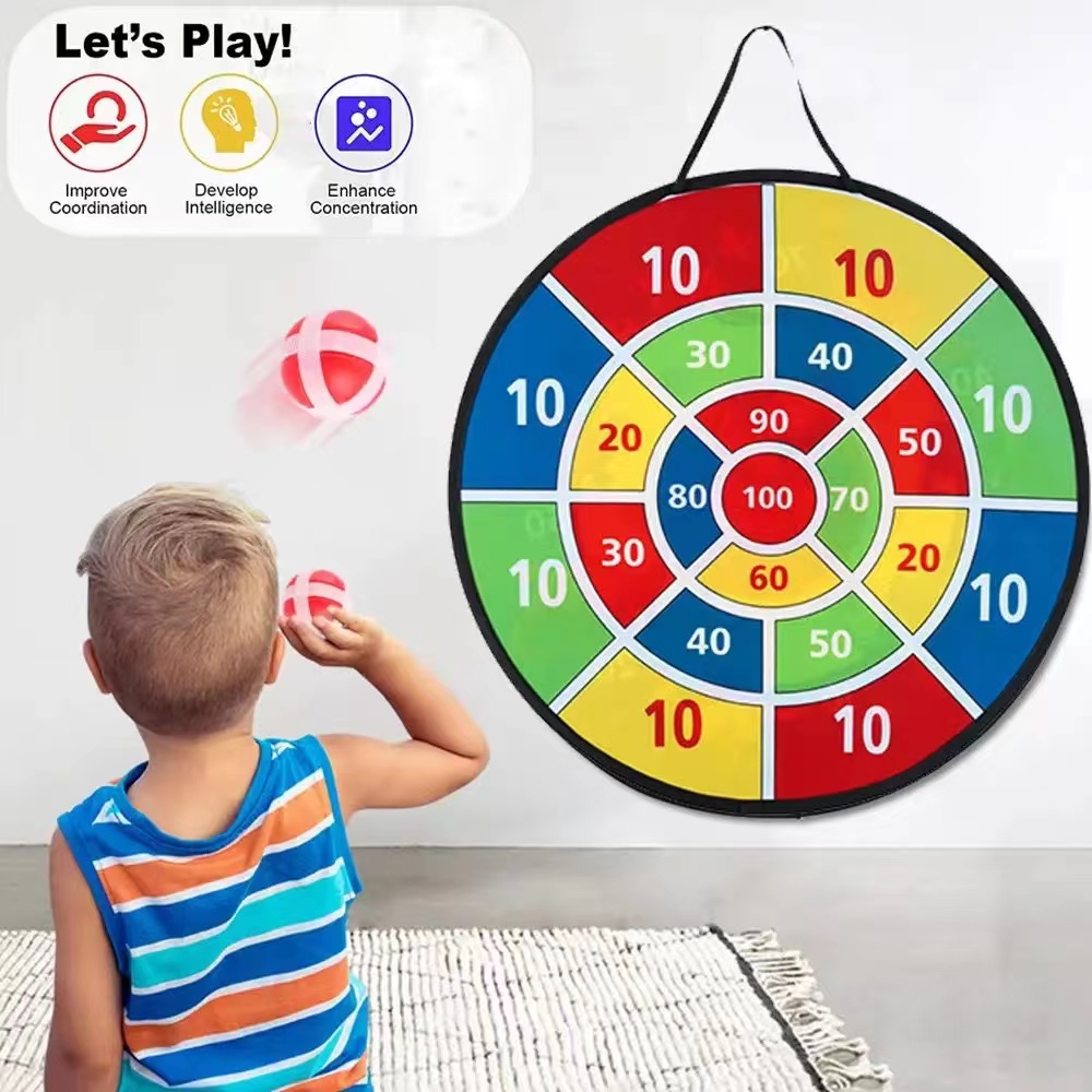Kids Outdoor Dome - Kinderen met Kleverige Bal Grote Dartbord