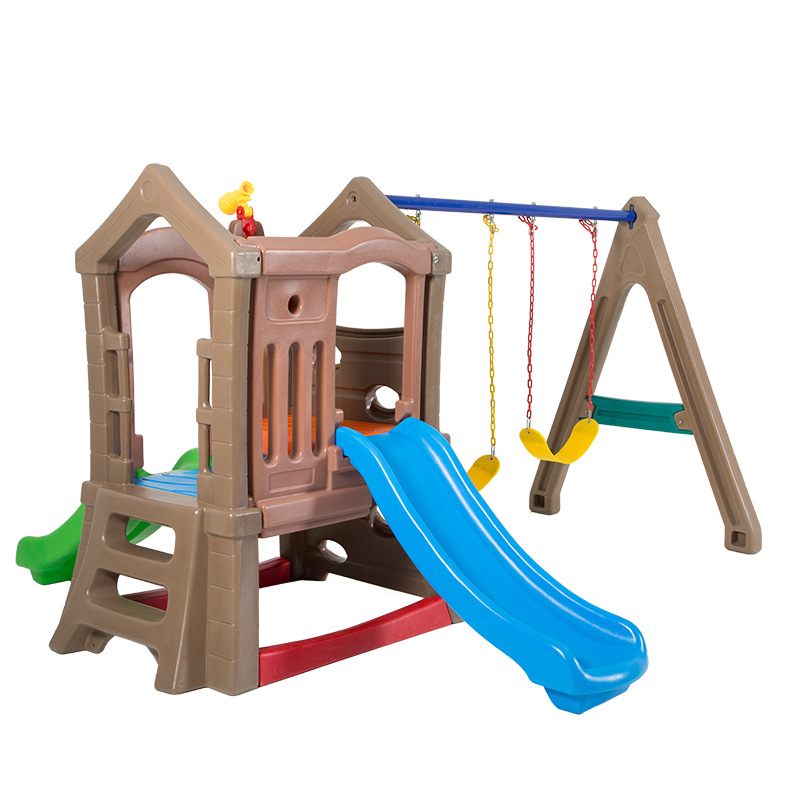 Kids Outdoor Swing Set With Slide - Hoge kwaliteit kinderen binnen/buiten plastic dubbele