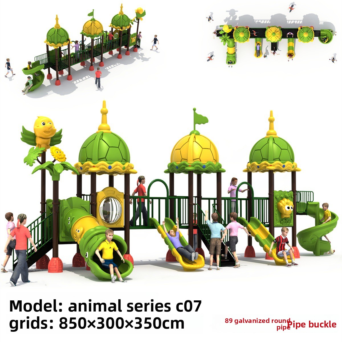 Kids Outdoor Swing Set With Slide - Fabriek Commerciële Kleine Peuter Kinderen Buiten