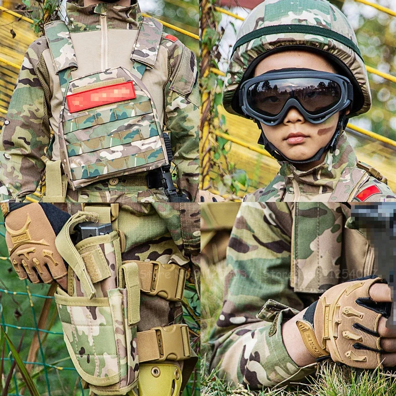 Kids Outdoor Vest - Kinderen Tactische Camouflage Pak Special Forces