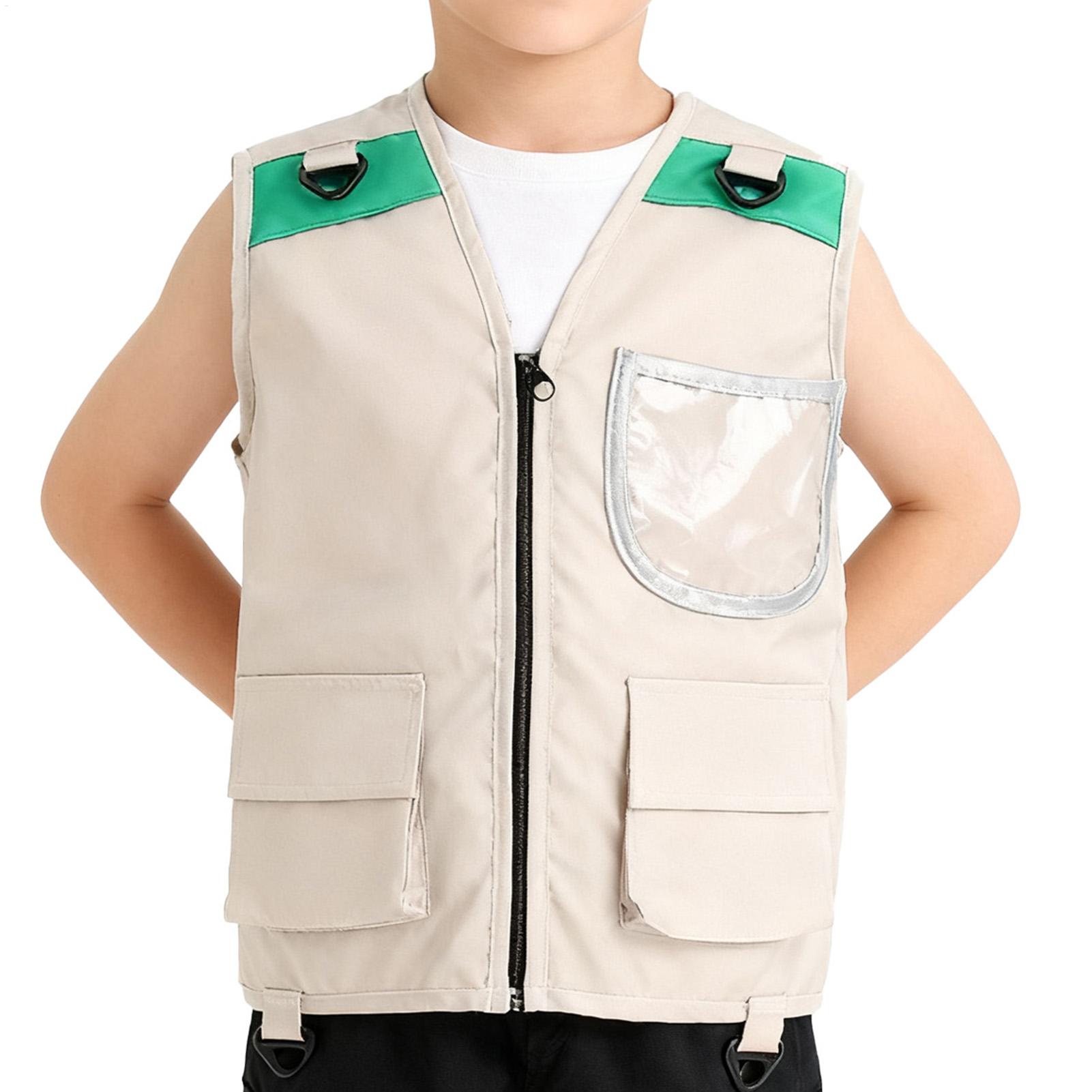 Kids Outdoor Vest - Kids Explorer Vest-kostuum Safari Cargo Vest