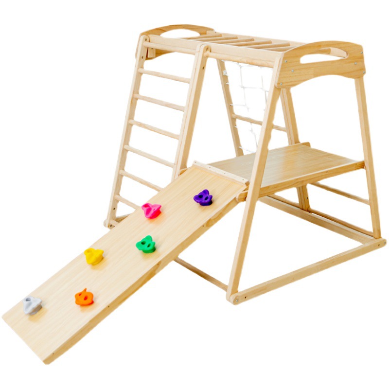 Kids Outdoor Wooden Climbing Frame - Klimrek voor kinderen, binnen en buiten,