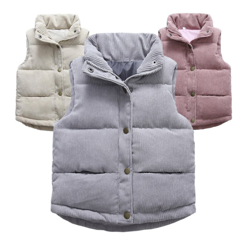 Kids Outdoor Vest - Kinderen Jongens Meisjes Corduroy Vesten Dikker
