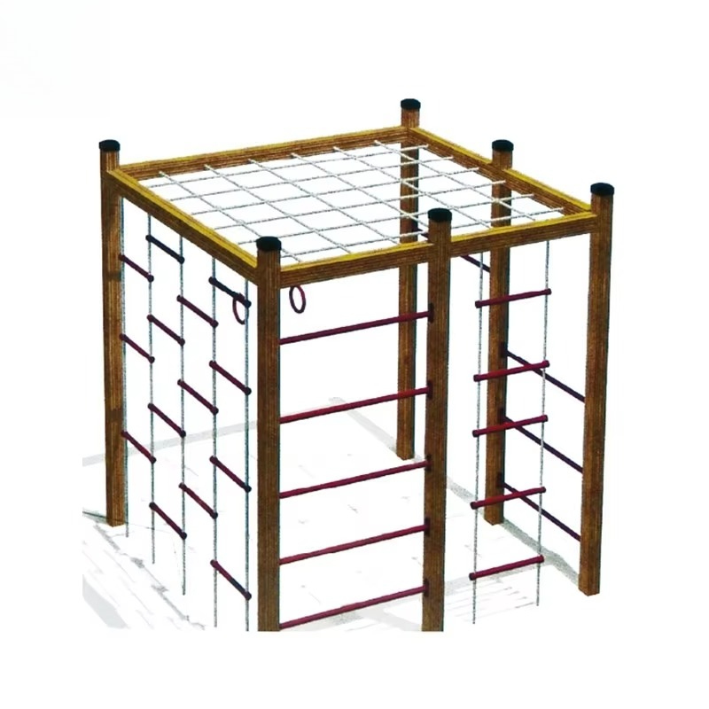 Kids Outdoor Wooden Climbing Frame - Houten klimrek, binnen- en buiten speeltoestel,