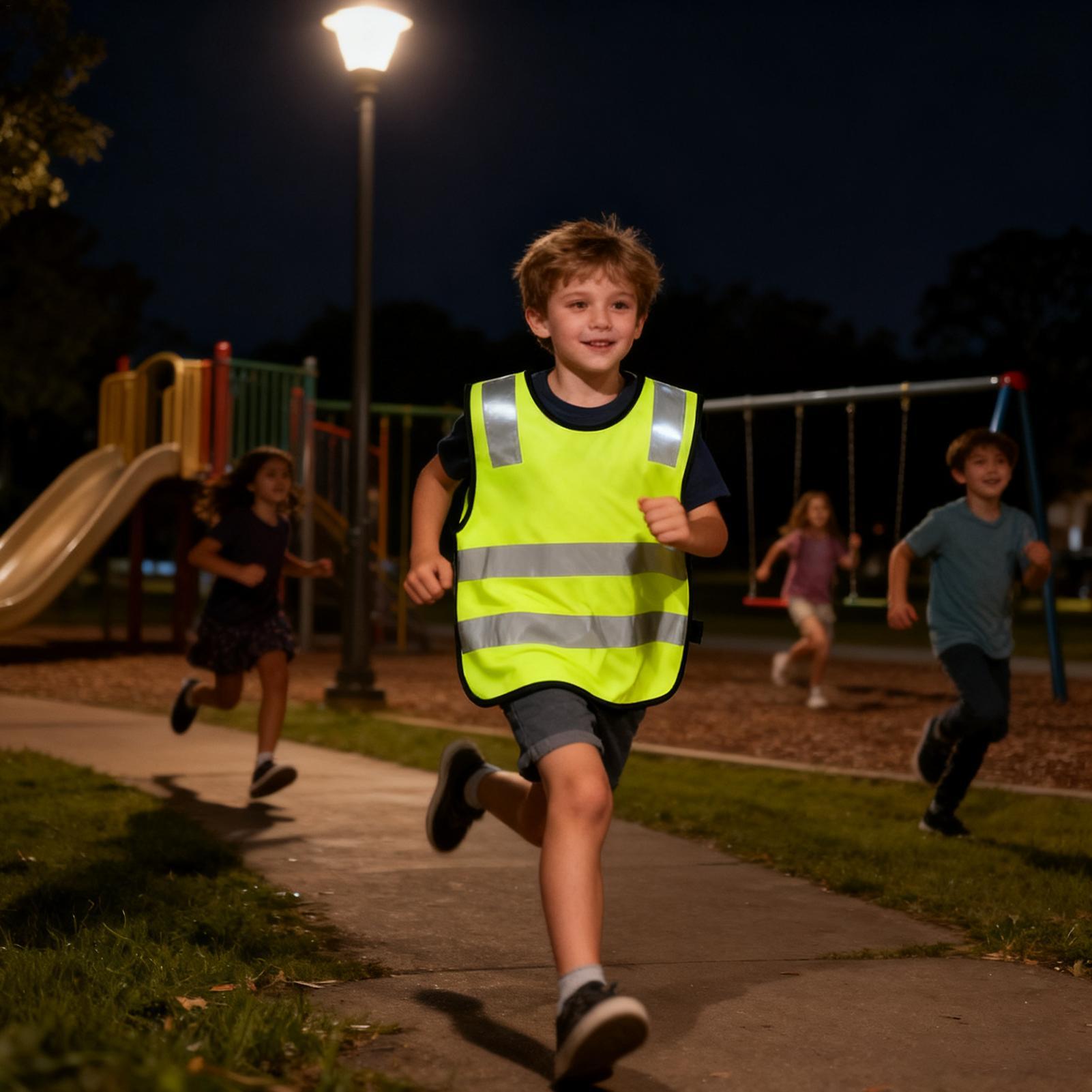 Kids Outdoor Vest - 10 stks Kinderen Reflecterend Veiligheidsvest Outdoor