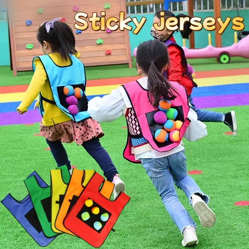 Kids Outdoor Vest - Outdoor Sport Game Props Vest Sticky