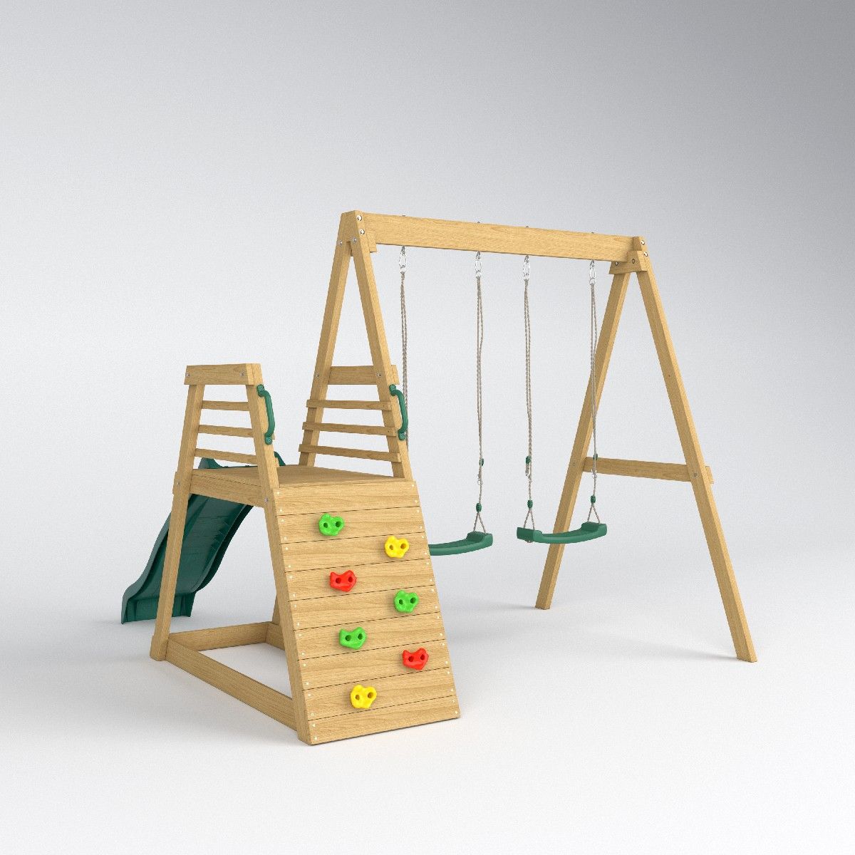 Kids Outdoor Swing Set With Slide - 2026 Jungle Gym Glijbaan Schommel Tuin