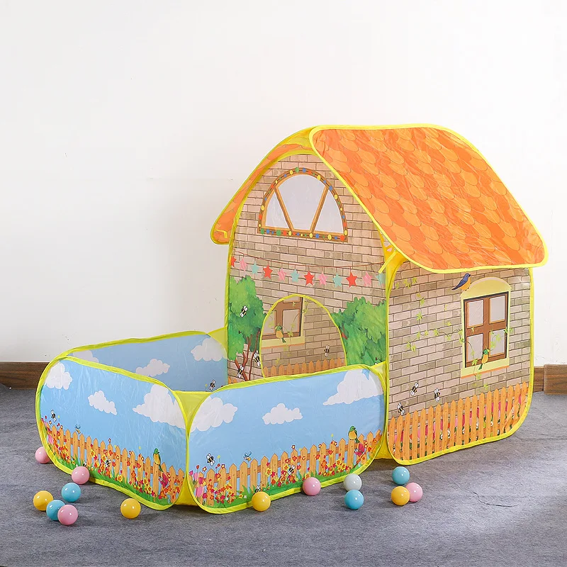 Kids Outdoor Play Tent - Draagbare opvouwbare kinder speelhut met binnenplaatsontwerp,