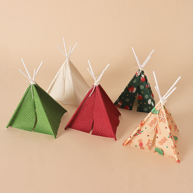 Kids Outdoor Play Tent - Poppenhuis Mini Kerst Kampeertent, Tipi Tent