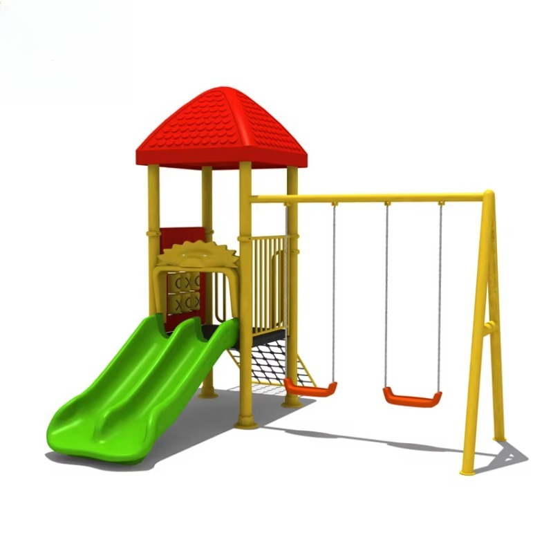 Kids Outdoor Swing Set With Slide - Fabrikant van stalen buitenspeeltoestellen voor kinderen