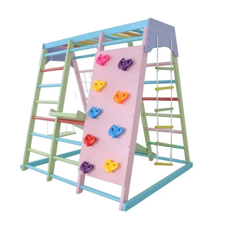 Kids Outdoor Wooden Climbing Frame - Klimrek voor kinderen van hout, binnen-