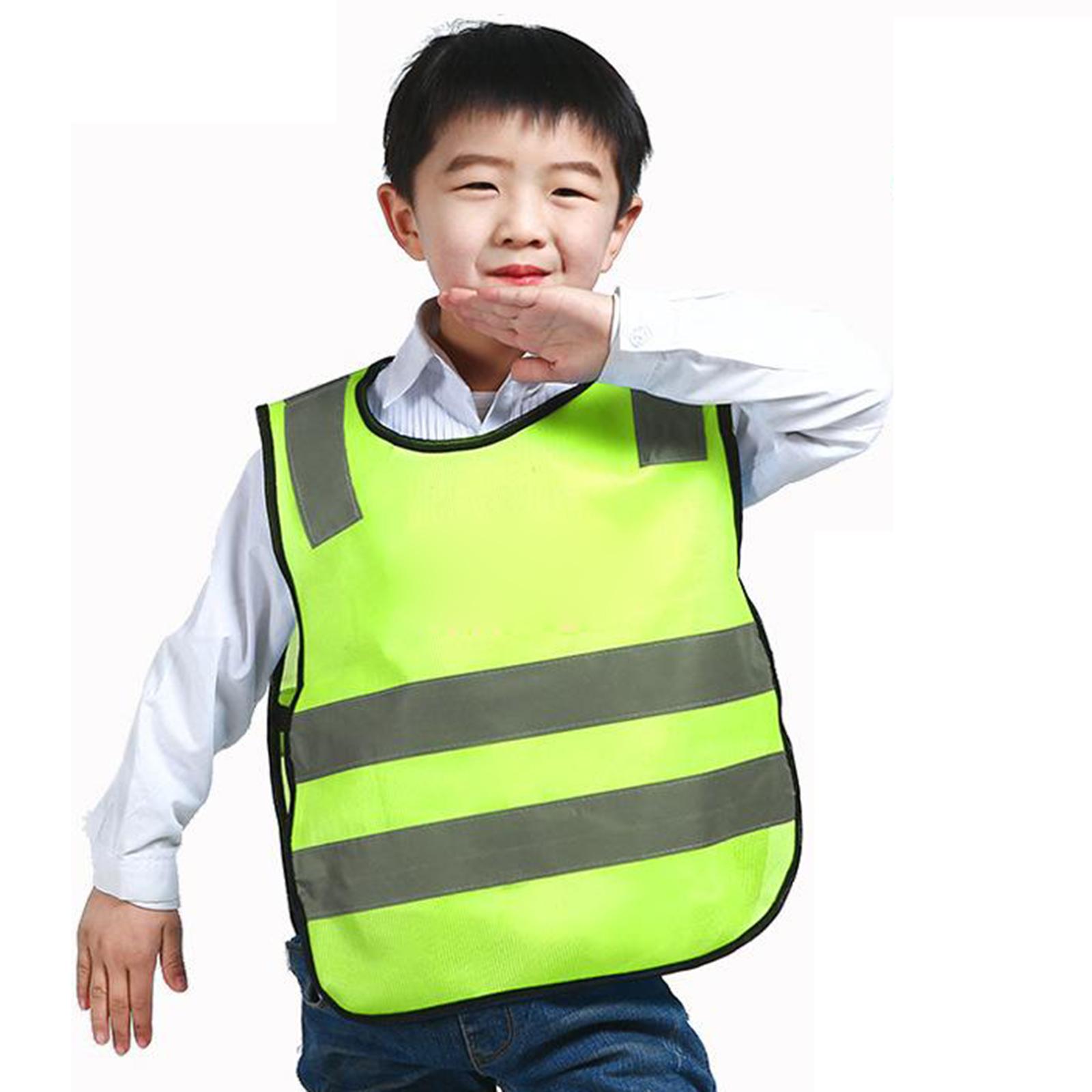 Kids Outdoor Vest - Reflecterend vest voor kinderen, hoge zichtbaarheid,