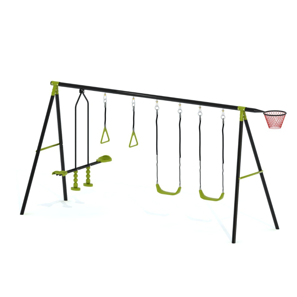 3-in-1 Kinderspeelset met scho - Kids Outdoor Swing Set With Slide recensie en prijs