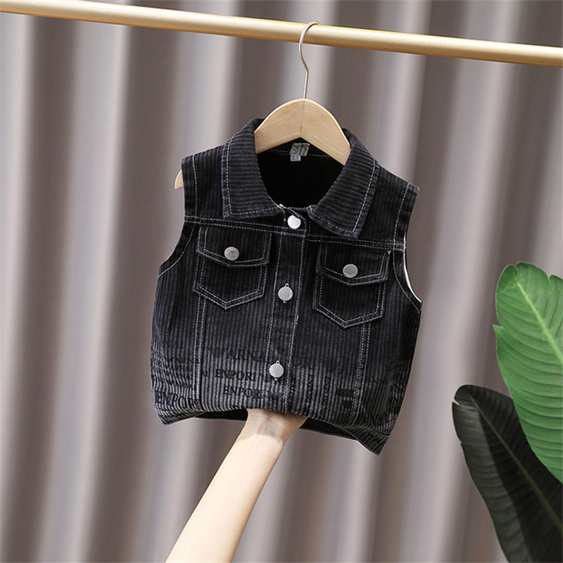 Jongen Zwart Denim Vest Lente  - Kids Outdoor Vest recensie en prijs