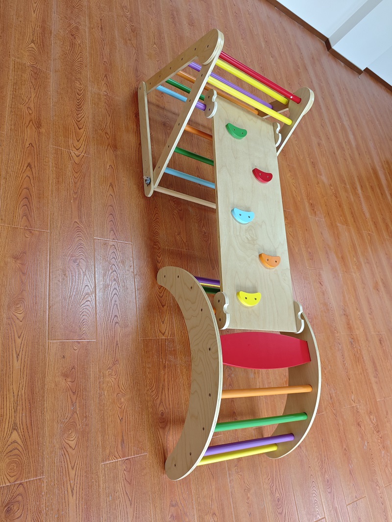 Hotselling 3-in-1 Montessori h - Kids Outdoor Wooden Climbing Frame recensie en prijs
