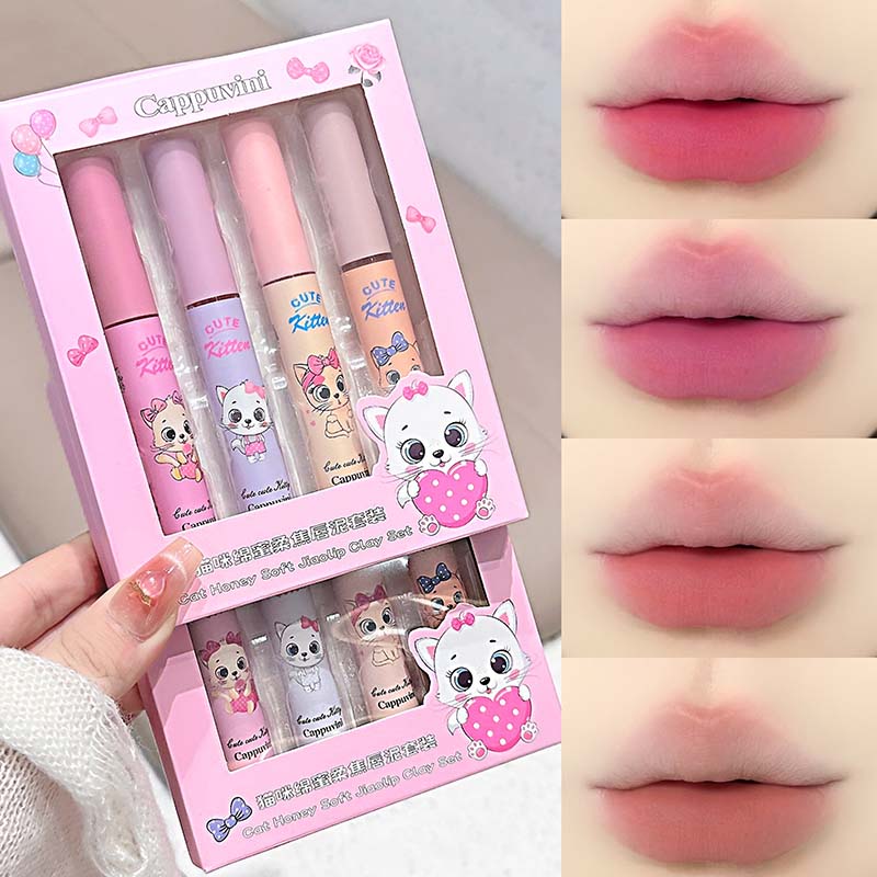 4-pack Pink Cat Mist Lip Mud S - Muddy Puddle Suit recensie en prijs