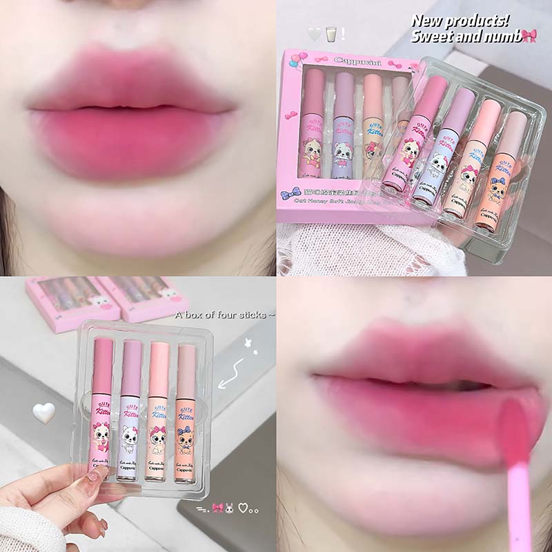 4-pack Pink Cat Mist Lip Mud S - Muddy Puddle Suit recensie en prijs