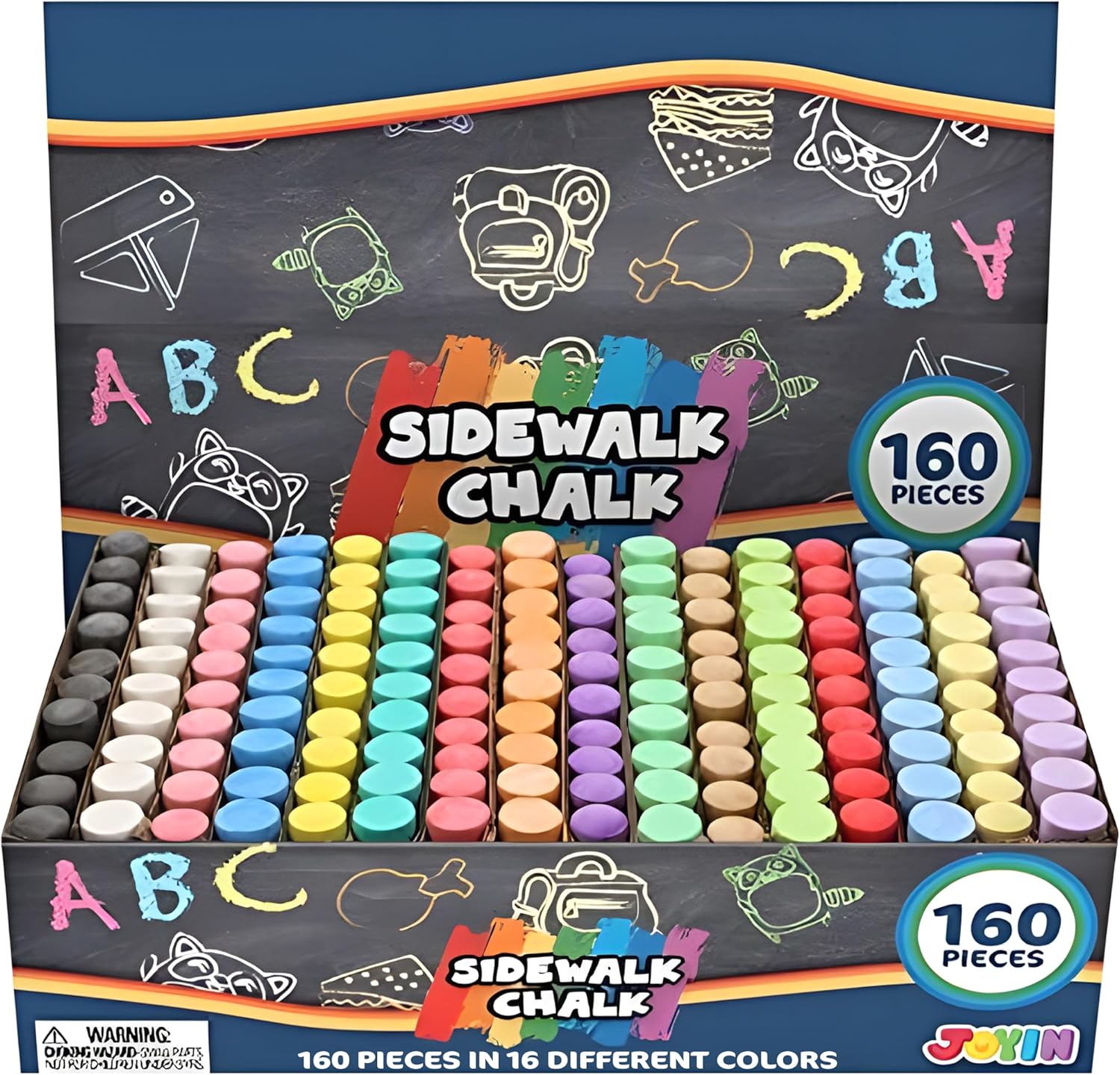 160-delige stoepkrijtenset, ni - Chalk Outdoor Jumbo recensie en prijs