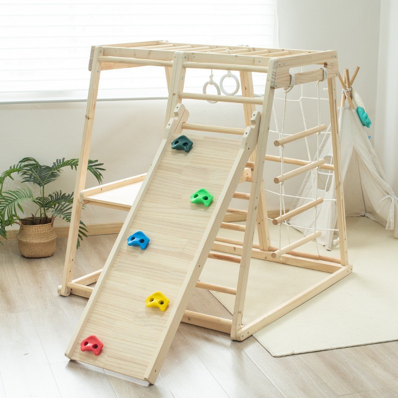 Klimrek voor kinderen, binnen  - Kids Outdoor Wooden Climbing Frame recensie en prijs
