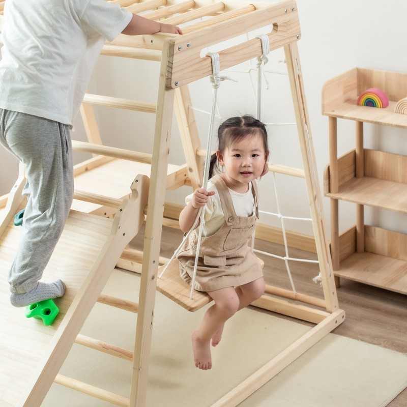Klimrek voor kinderen, binnen  - Kids Outdoor Wooden Climbing Frame recensie en prijs