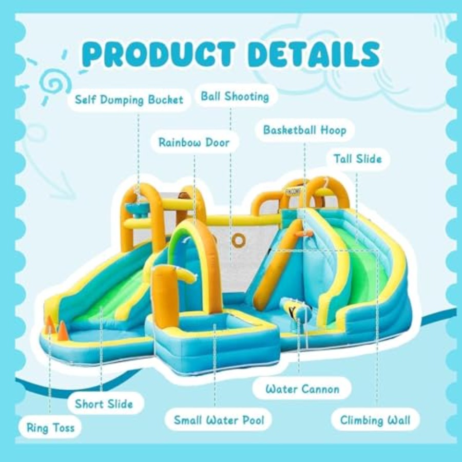 Opblaasbaar waterglijbaanpark  - Kids Outdoor Water recensie en prijs