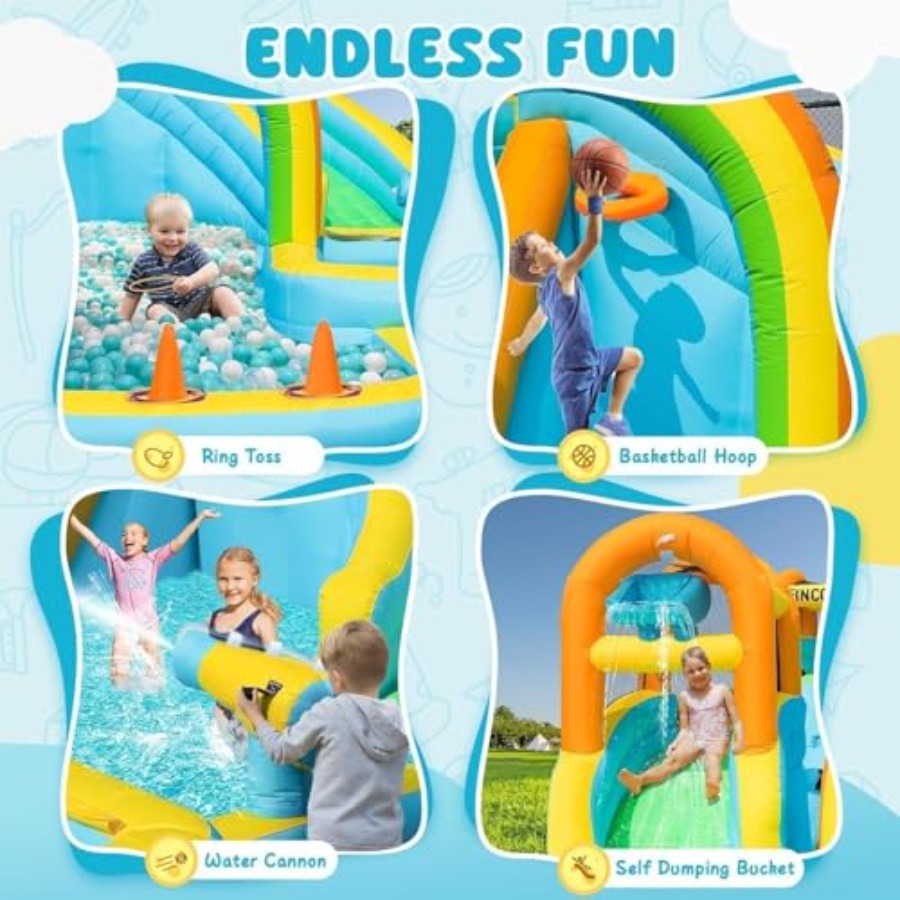 Opblaasbaar waterglijbaanpark  - Kids Outdoor Water recensie en prijs