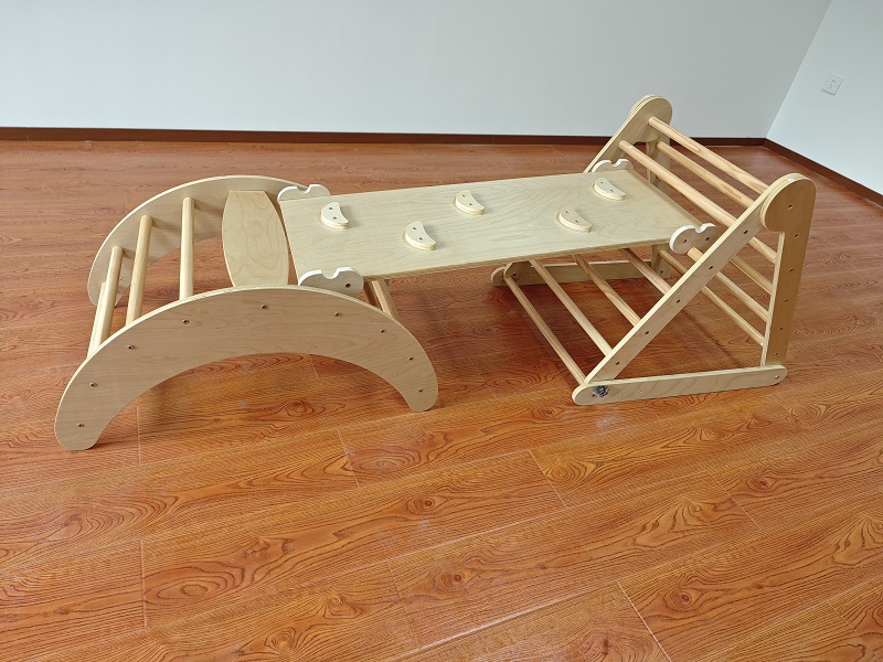 Hotselling 3-in-1 Montessori h - Kids Outdoor Wooden Climbing Frame recensie en prijs