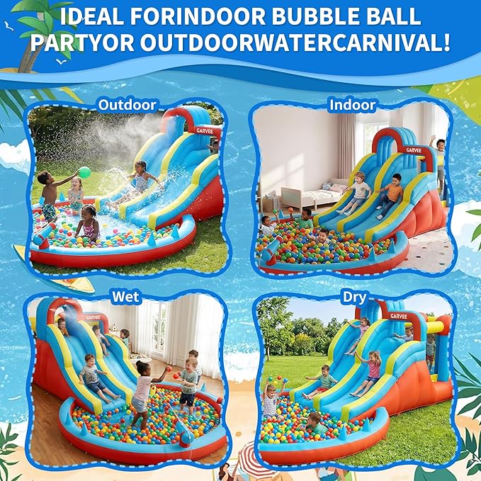 8-in-1 opblaasbaar waterpark v - Kids Outdoor Water recensie en prijs