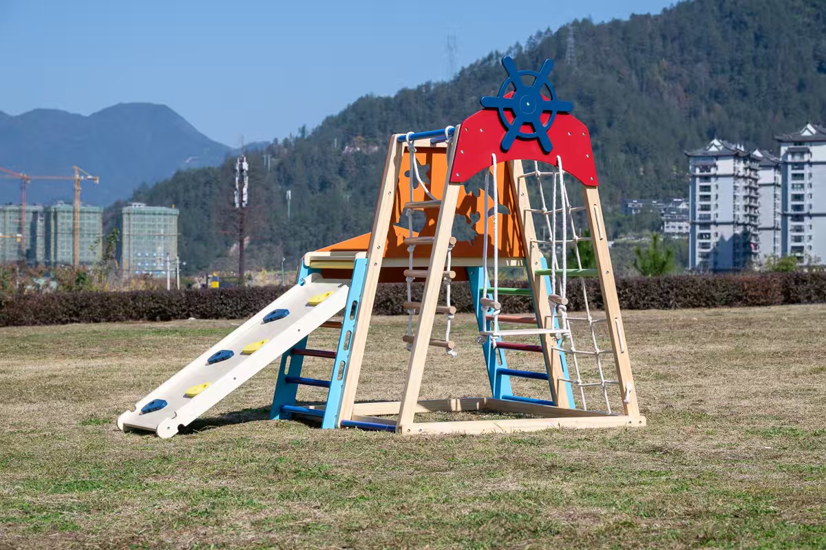 Groot klimrek van massief hout - Kids Outdoor Wooden Climbing Frame recensie en prijs