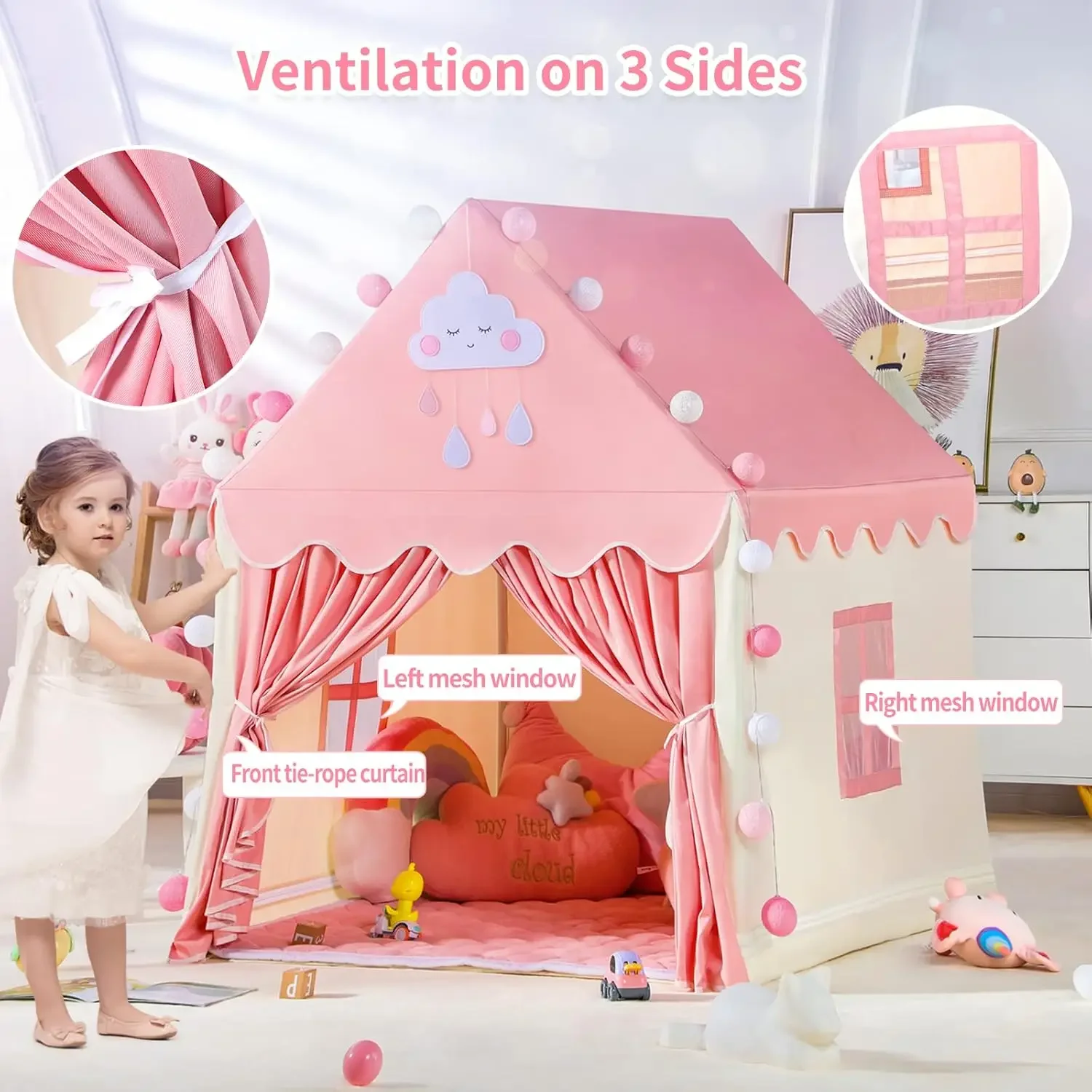 Kinderen spelen tent prinses k - Kids Outdoor Play Tent recensie en prijs