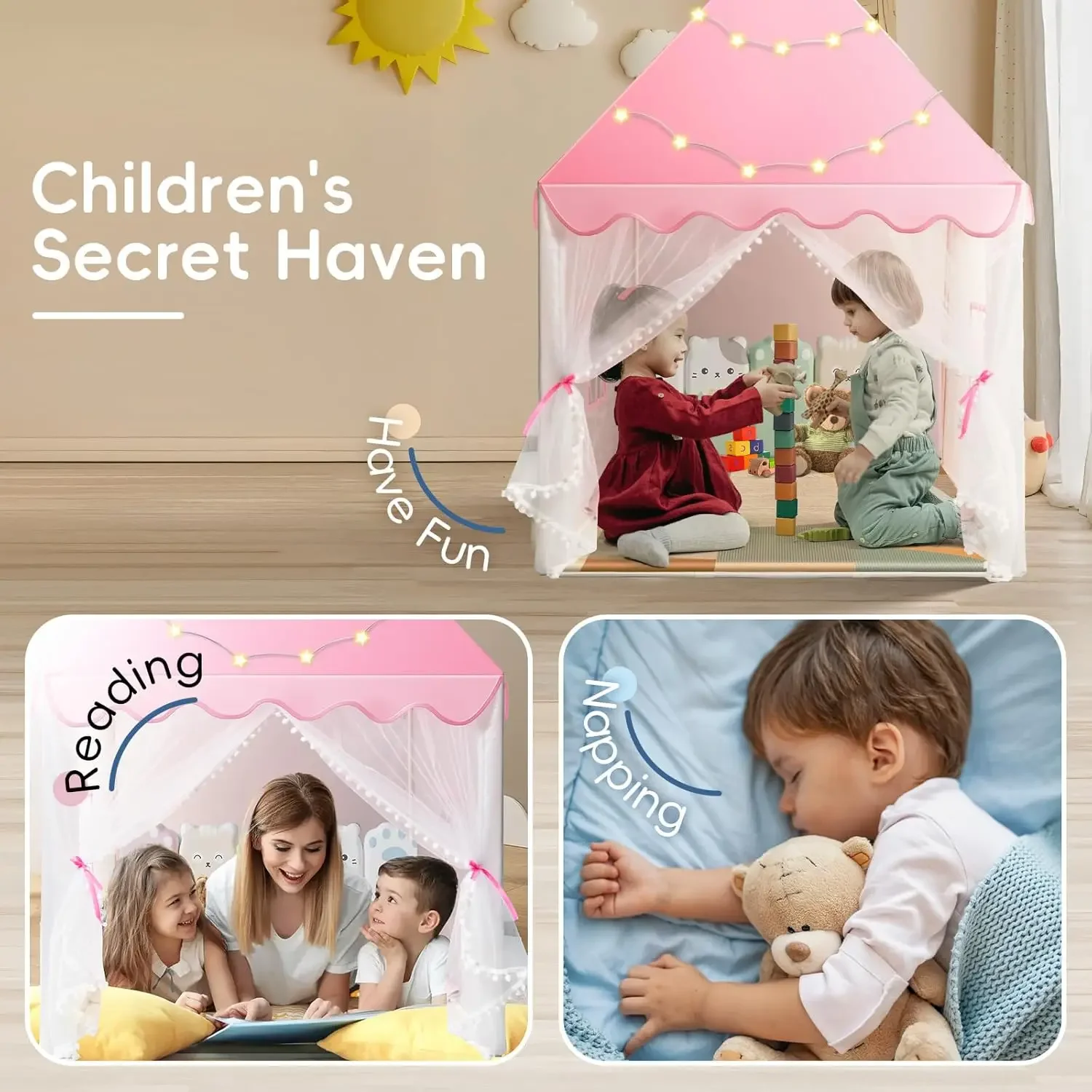 Kinderen spelen tent prinses k - Kids Outdoor Play Tent recensie en prijs