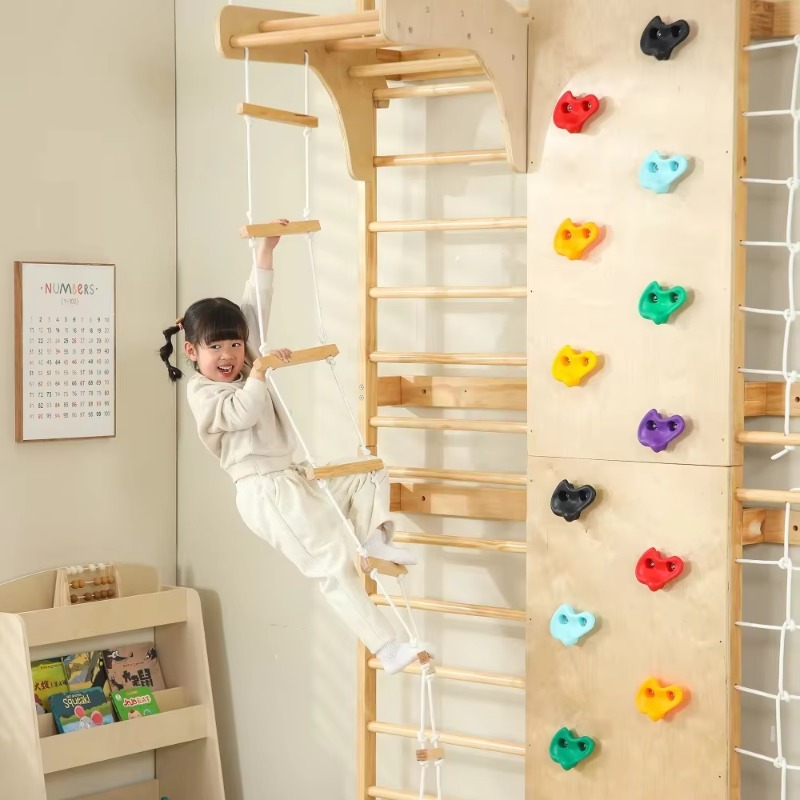 Indoor klimrek voor kinderen,  - Kids Outdoor Wooden Climbing Frame recensie en prijs