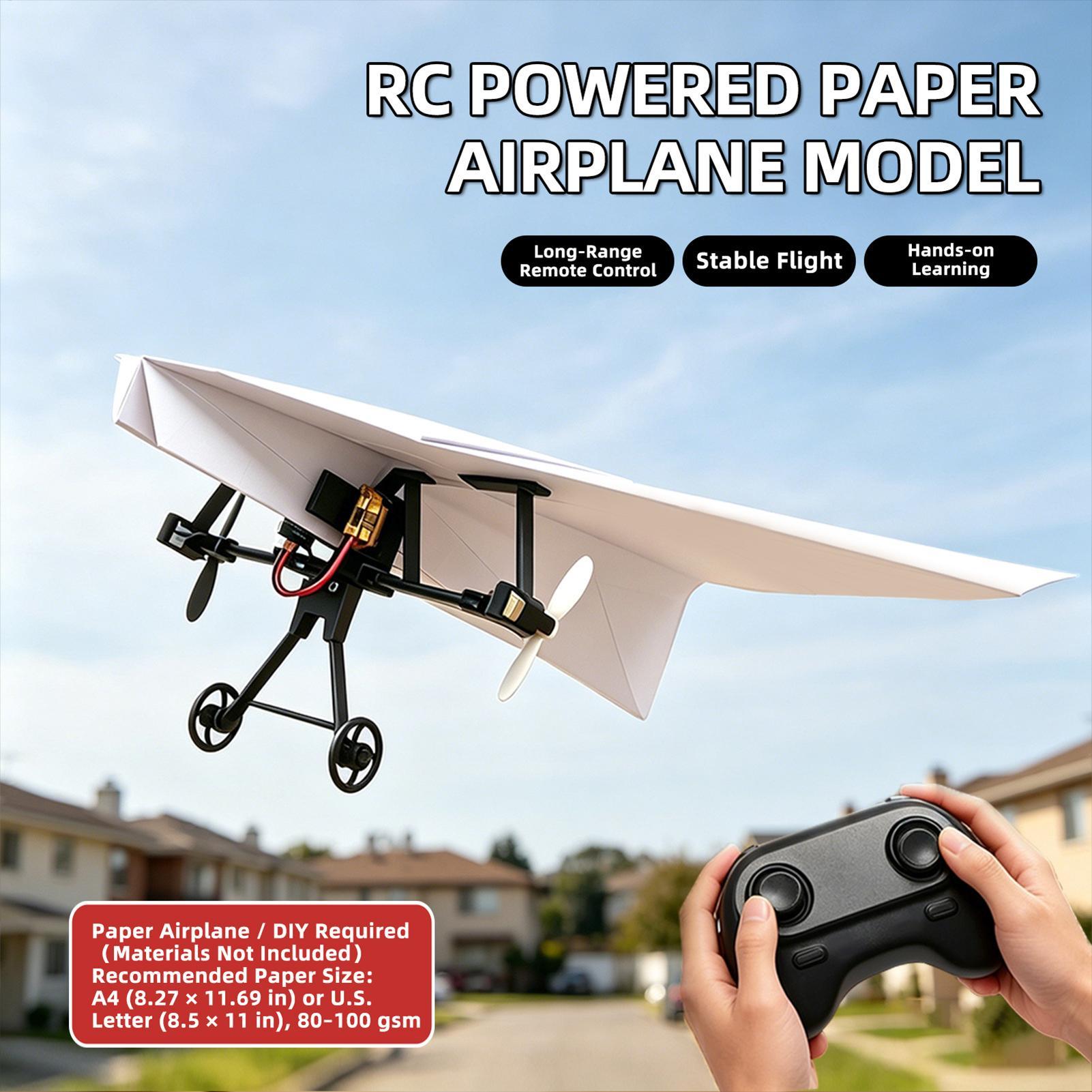 DIY RC Papieren Vliegtuig Kit  - Kids Outdoor Exercise Equipment recensie en prijs