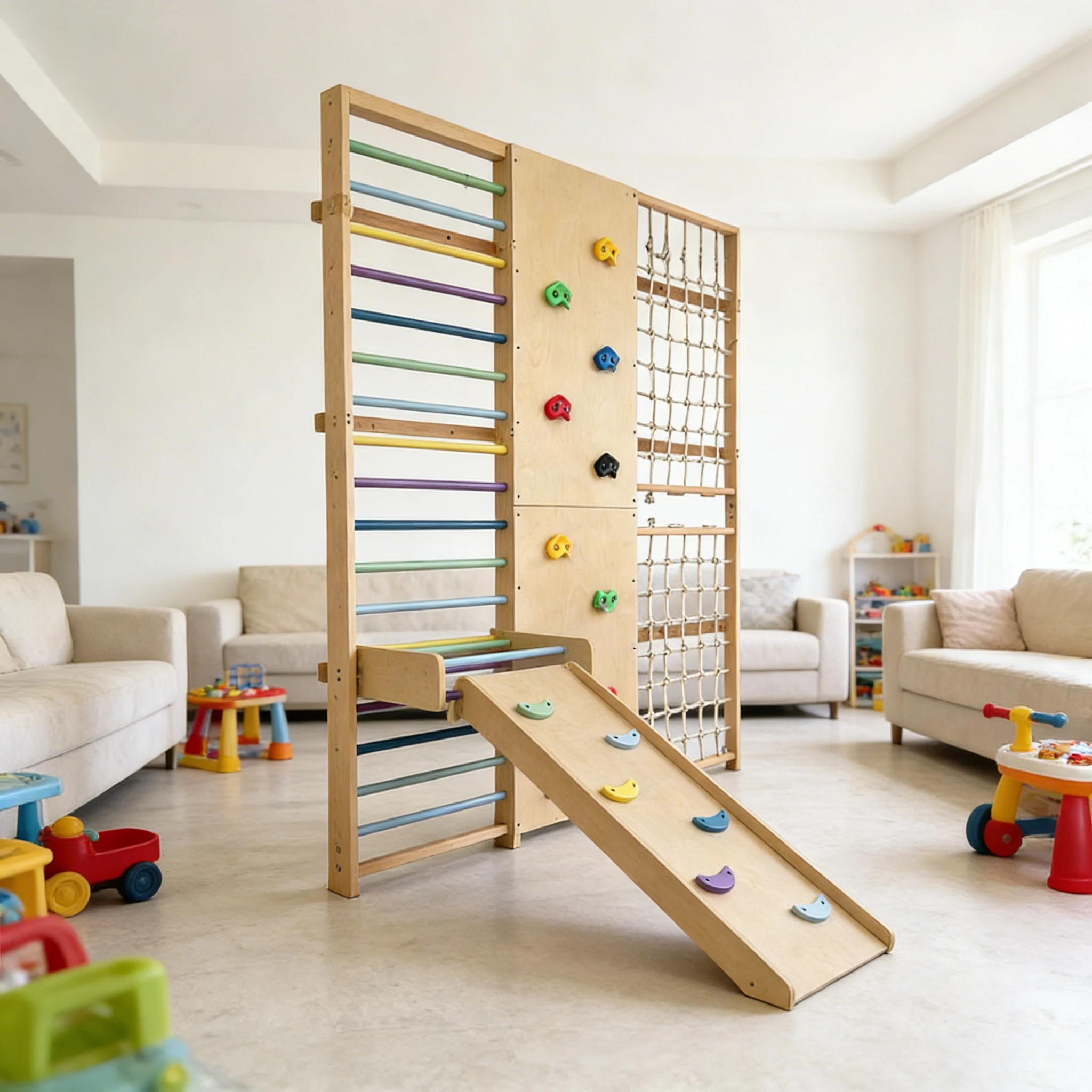 Klimrek voor kinderen, profess - Kids Outdoor Wooden Climbing Frame recensie en prijs