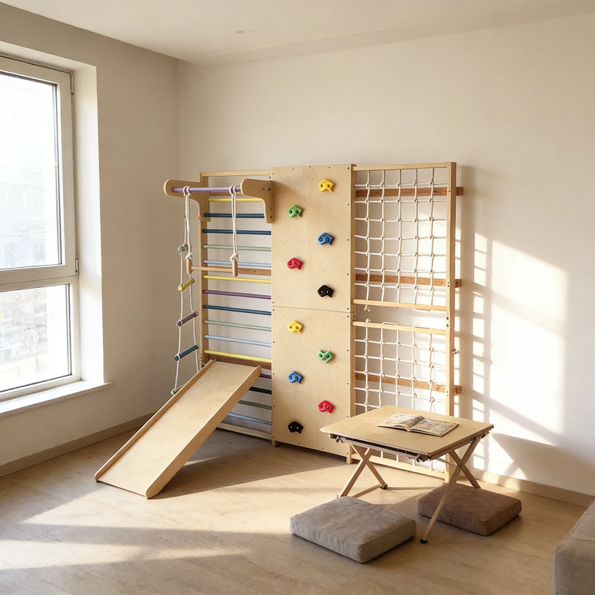 Klimrek voor kinderen, profess - Kids Outdoor Wooden Climbing Frame recensie en prijs