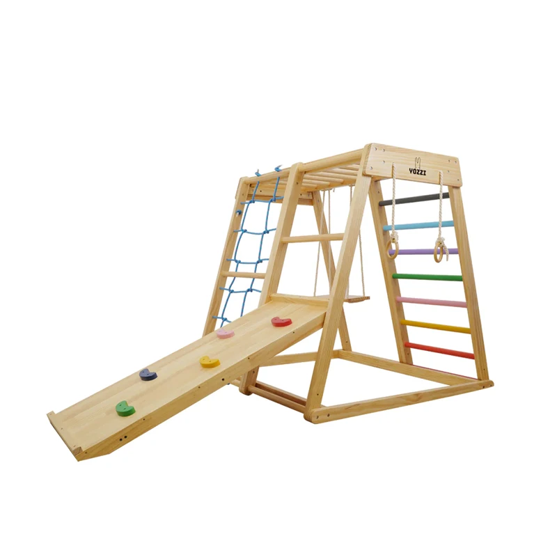 Kinderbinnen speeltuin activit - Kids Outdoor Wooden Climbing Frame recensie en prijs
