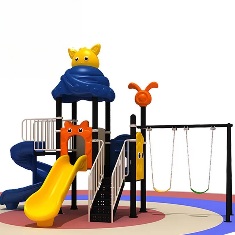 Grote duurzame kunststof kinde - Kids Outdoor Swing Set With Slide recensie en prijs