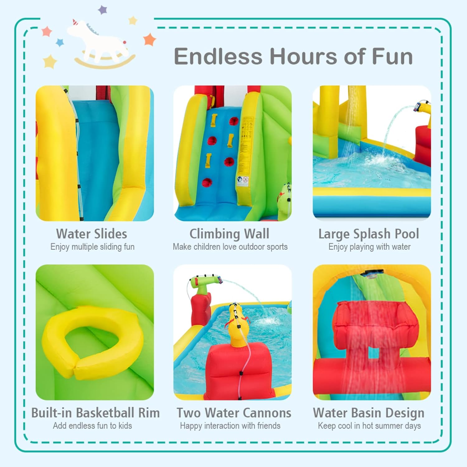 Mega Opblaasbaar Waterpark Spr - Kids Outdoor Water recensie en prijs