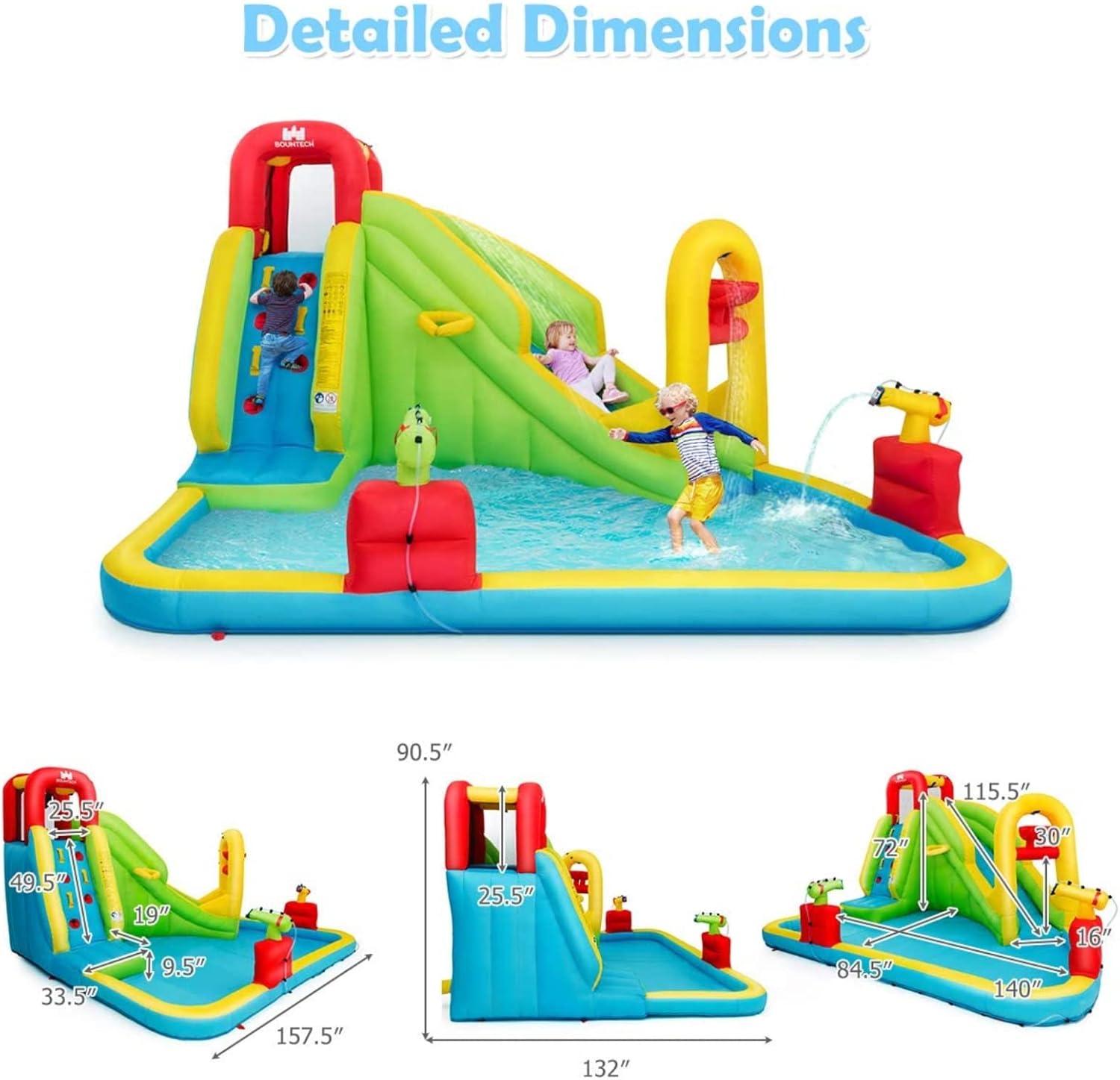Mega Opblaasbaar Waterpark Spr - Kids Outdoor Water recensie en prijs