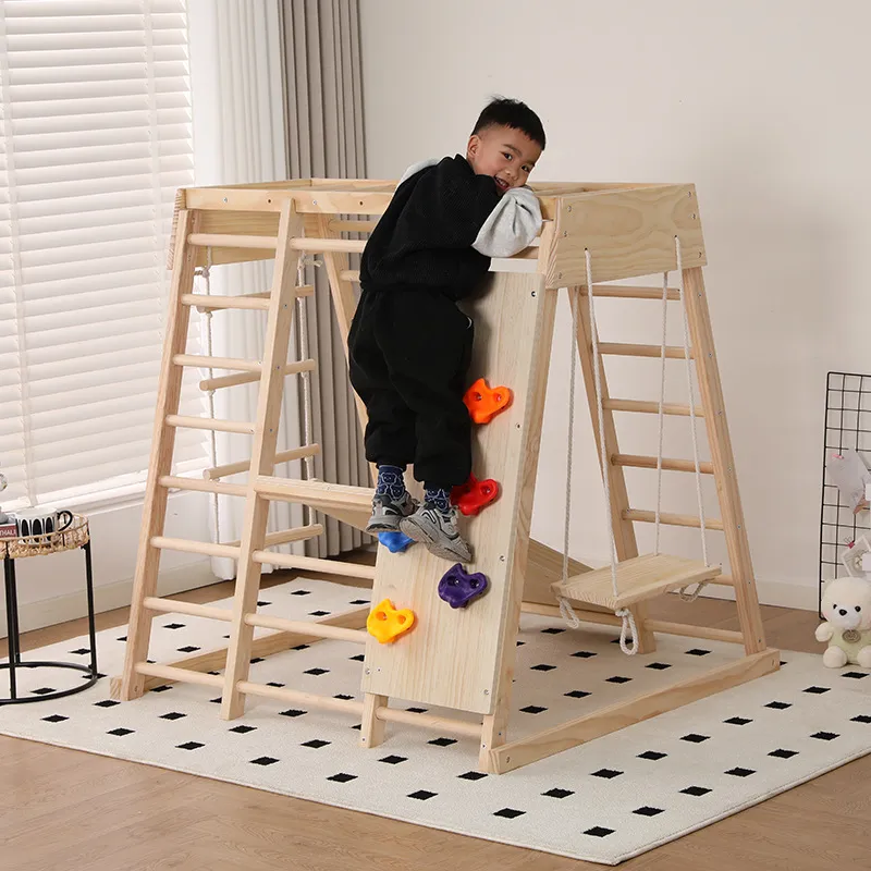 JMZ Houten Jungle Gym Glijbaan - Kids Outdoor Wooden Climbing Frame recensie en prijs