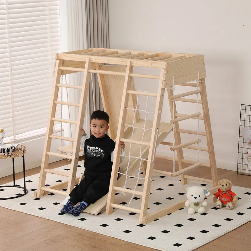 JMZ Houten Jungle Gym Glijbaan - Kids Outdoor Wooden Climbing Frame recensie en prijs
