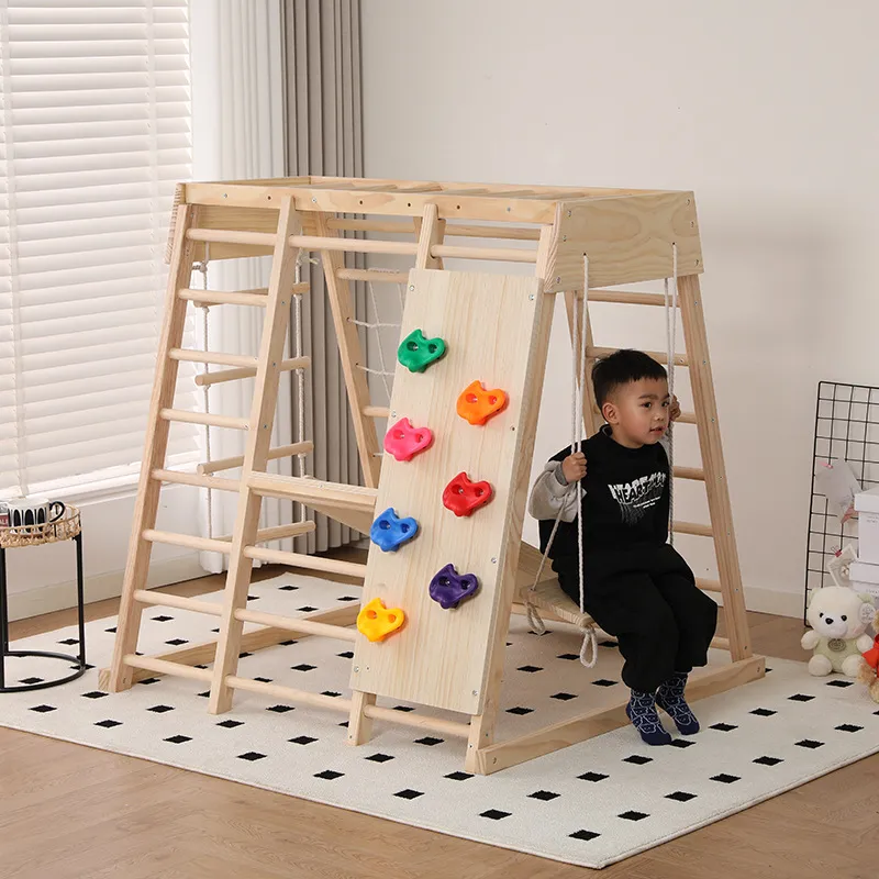 JMZ Houten Jungle Gym Glijbaan - Kids Outdoor Wooden Climbing Frame recensie en prijs