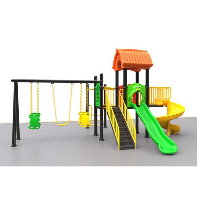 Groothandel lage prijs outdoor - Kids Outdoor Swing Set With Slide recensie en prijs