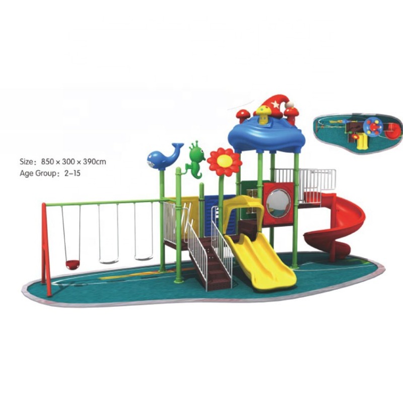 Groothandel lage prijs outdoor - Kids Outdoor Swing Set With Slide recensie en prijs