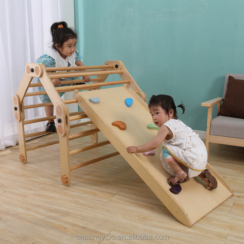 Klimrek voor kinderen, binnen  - Kids Outdoor Wooden Climbing Frame recensie en prijs
