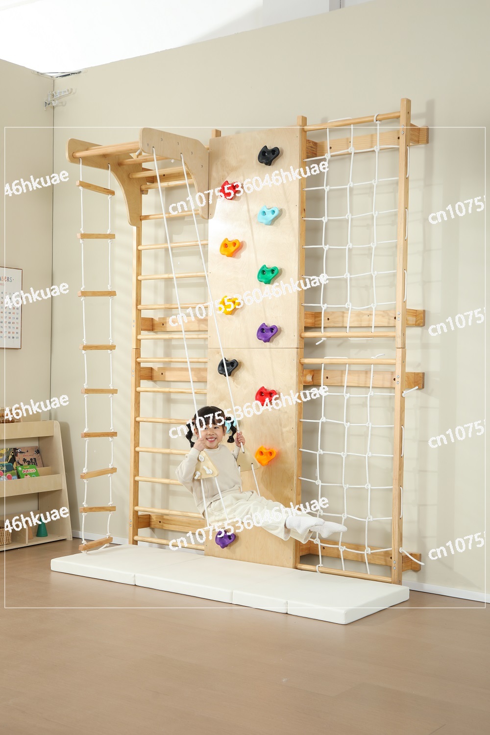 Op voorraad kinderklimrek – ma - Kids Outdoor Wooden Climbing Frame recensie en prijs