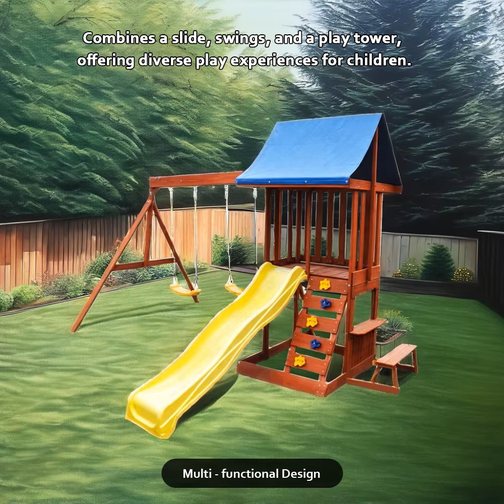 Speelparadijs - Tuin Binnenpla - Kids Outdoor Swing Set With Slide recensie en prijs