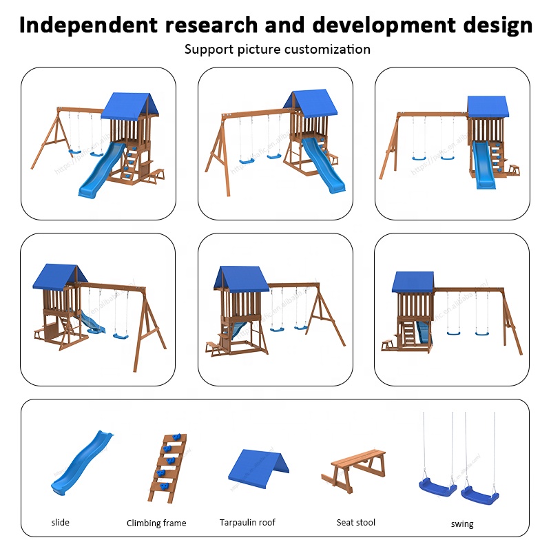 Speelparadijs - Tuin Binnenpla - Kids Outdoor Swing Set With Slide recensie en prijs