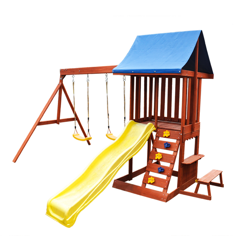 Speelparadijs - Tuin Binnenpla - Kids Outdoor Swing Set With Slide recensie en prijs