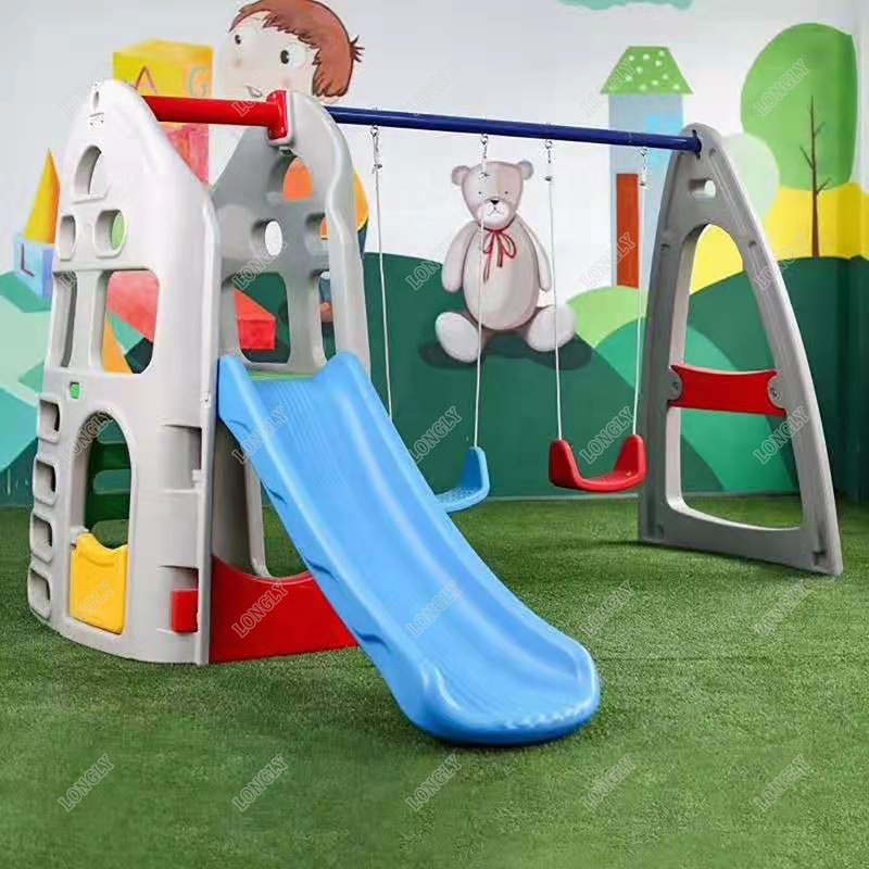 Tuinplastic glijbaan en schomm - Kids Outdoor Swing Set With Slide recensie en prijs